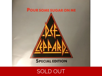 Def Leppard - Pour Some Sugar On Me - UK Limited Edition 2 Track Shaped Picture Disc In Gatefold Wallet